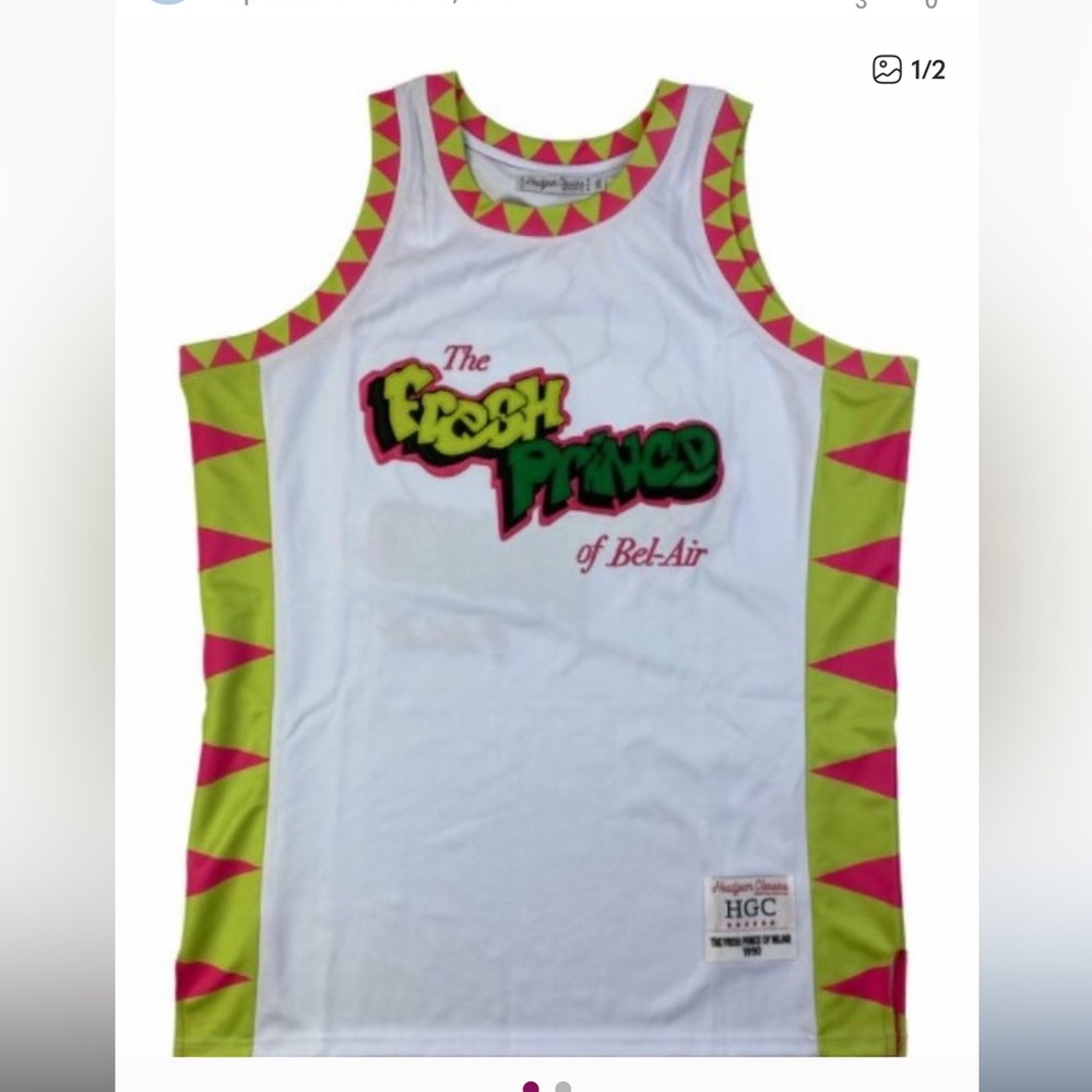 NWT Fresh Prince of Bel-Air Jazzy Jeff & Will
Smith Basketball Jersey size 4XL